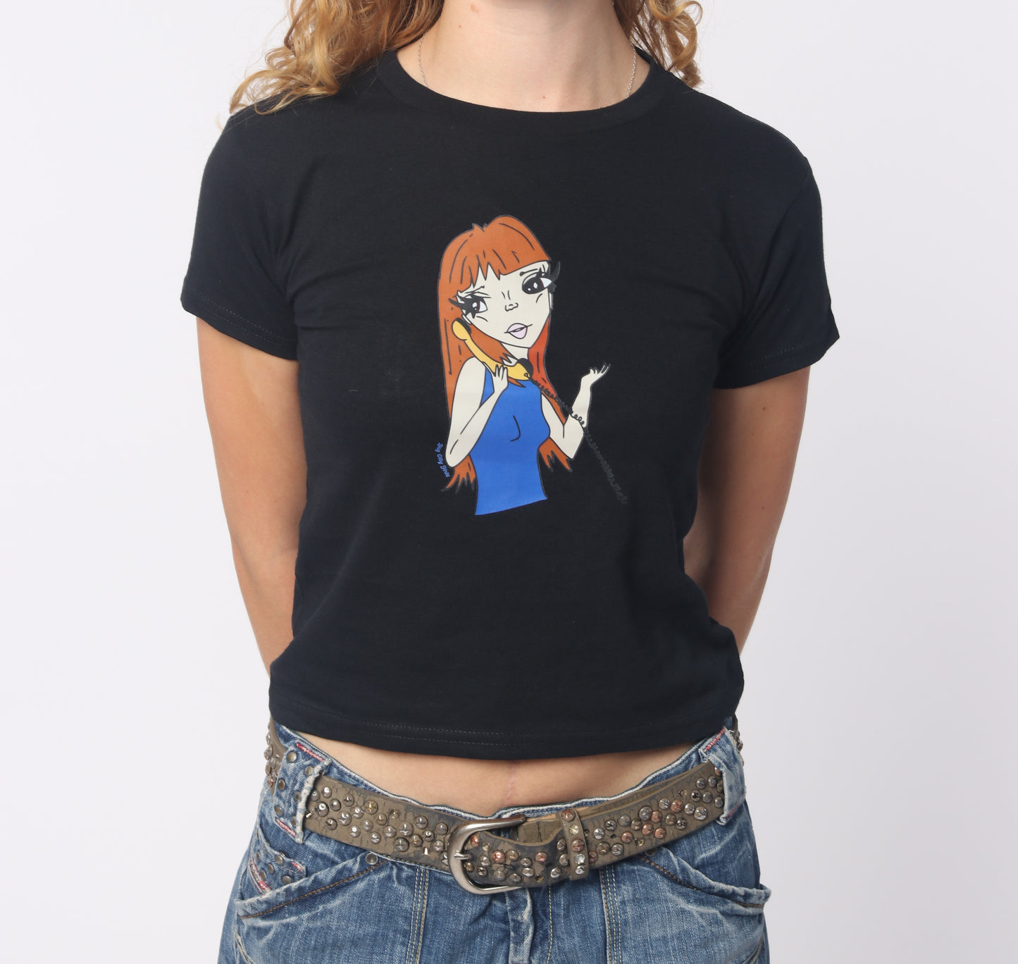 Phone Flirt Baby Tee - Ginger