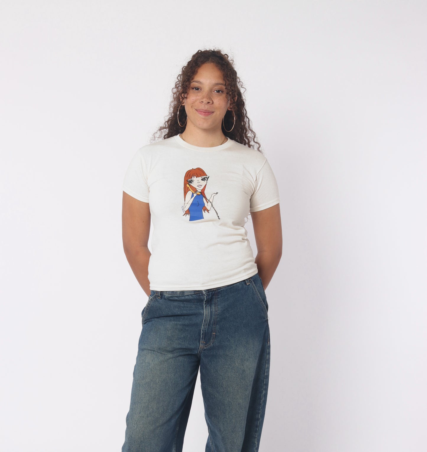 Phone Flirt Baby Tee - Ginger