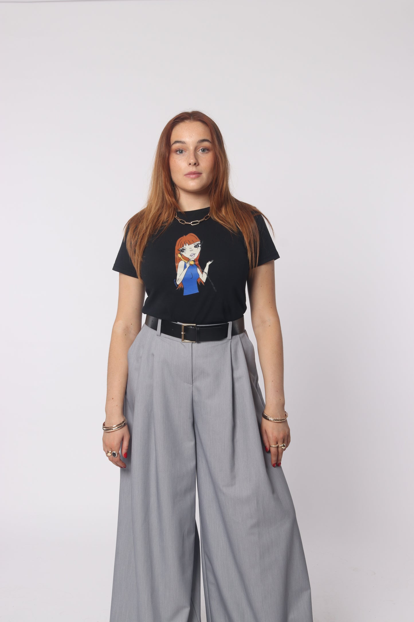 Phone Flirt Baby Tee - Ginger